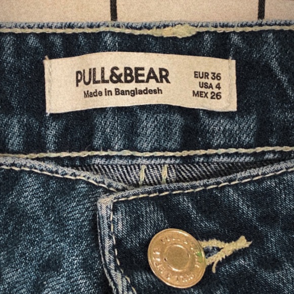 denim jean pull&bear 4 button shorts - Picture 2 of 4